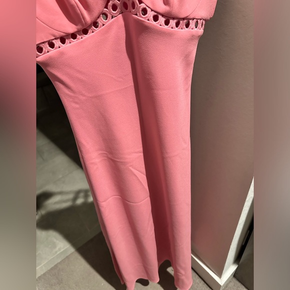 Jonathan SIMKHAI Sevilla Crochet Ring Midi Dress Pink NWT - Picture 11 of 14